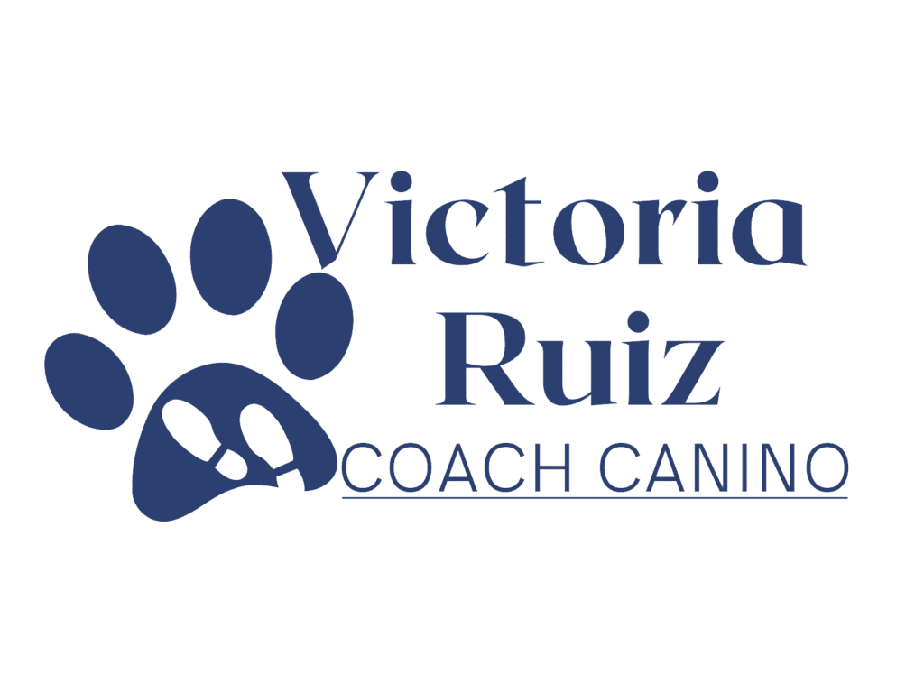 Logo Victoria Ruiz Coach Canino Azul